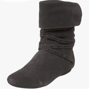 Report Black Suede Foldover Bethel Boots Size 7.5
